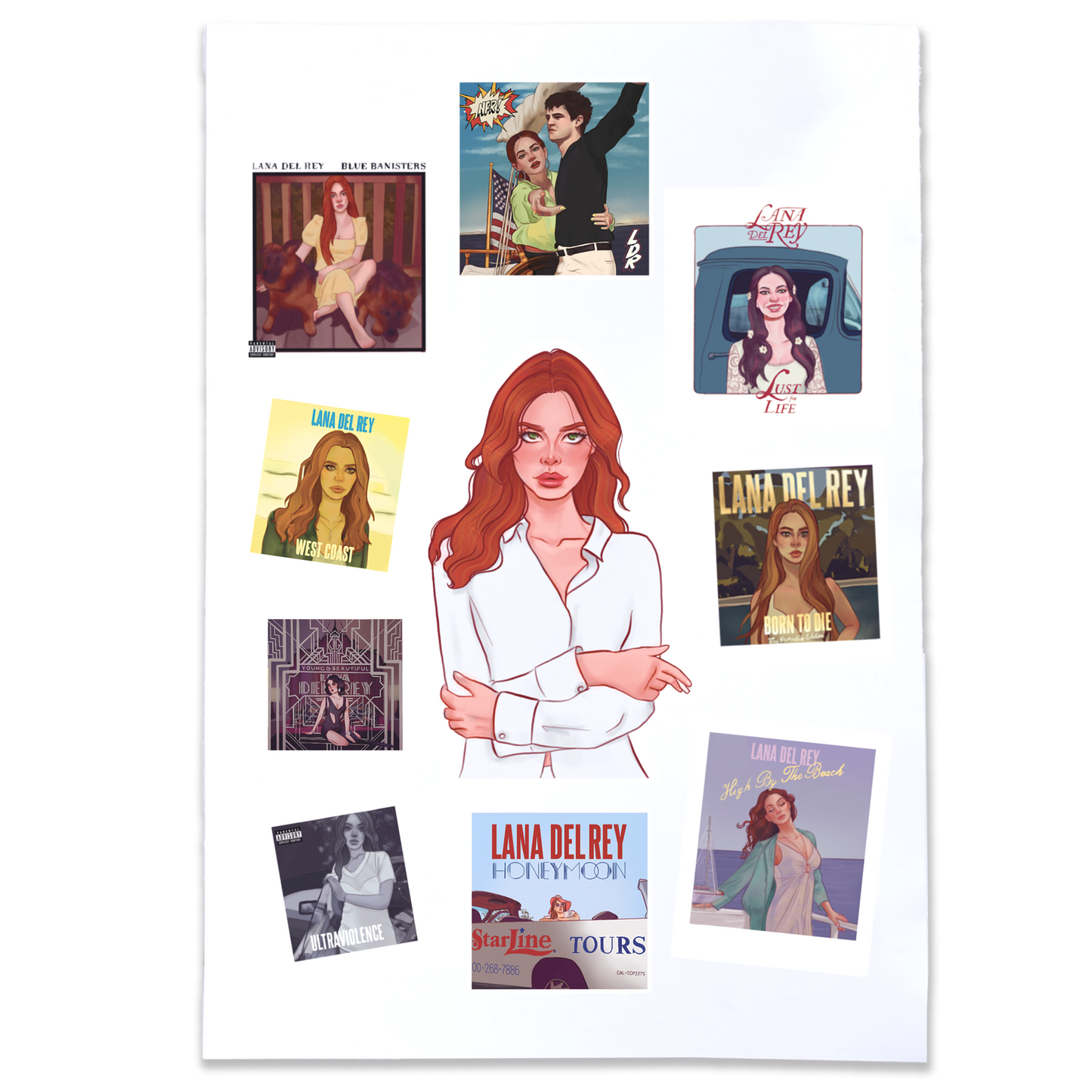 History of Del Rey - Stickers