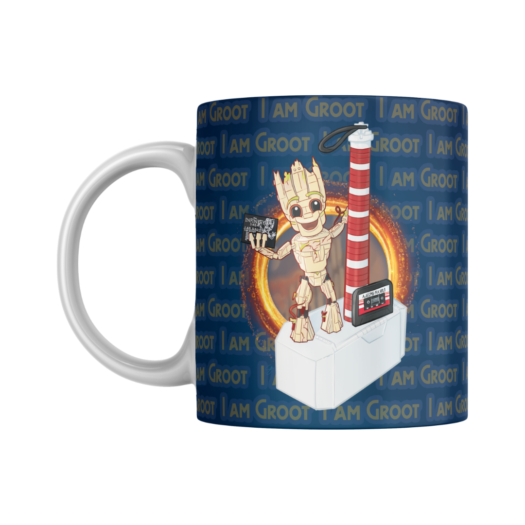 Groot & Mjolnir - Mug